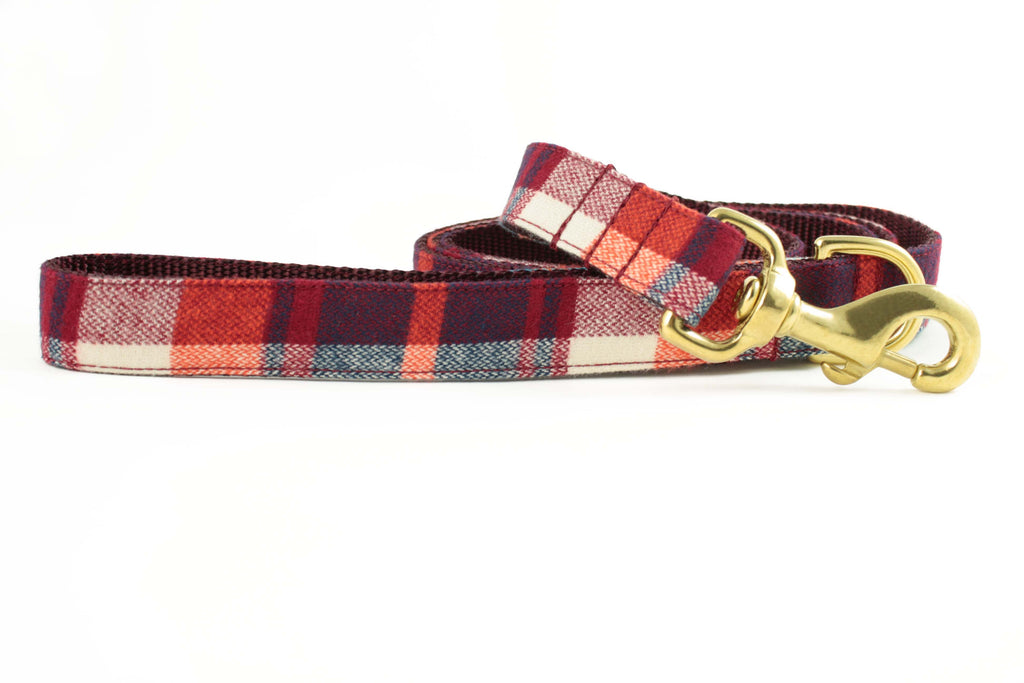 Cherry Red Plaid Leash