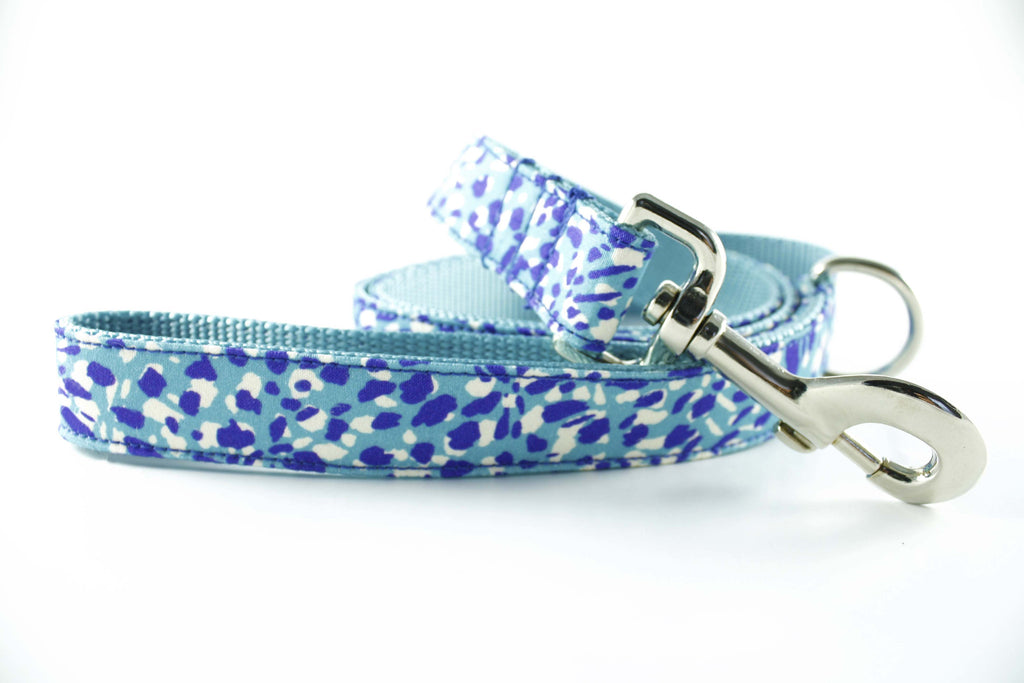 Electric Blue Cheetah Leash