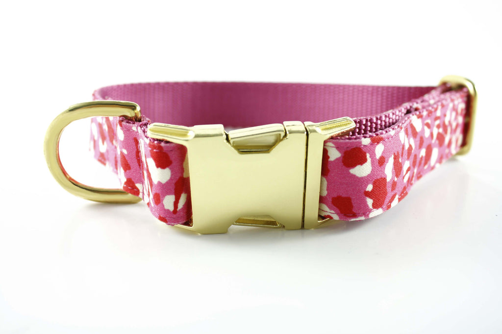 Hot Pink Cheetah Collar