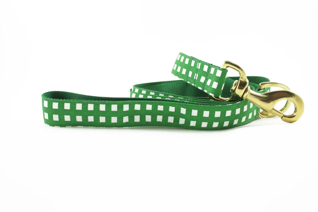 Kelly Green Geometric Leash