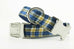 Blue and Gold Plaid Collar