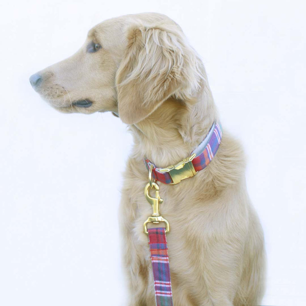 Tartan Red Plaid Leash