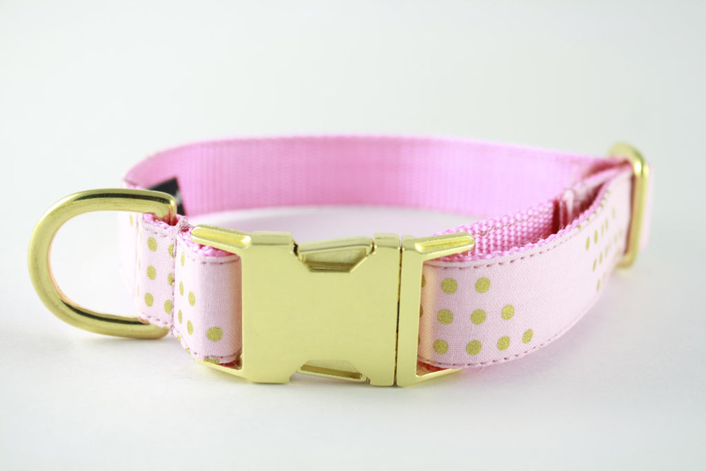 Cotton Candy Gold Glitter Collar
