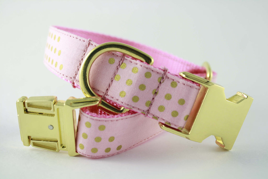 Cotton Candy Gold Glitter Collar