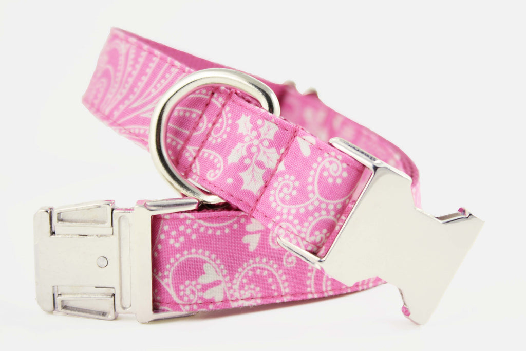 Pink Paisley Collar