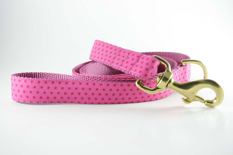 Pretty in Pink Polka Dot Leash - final sale