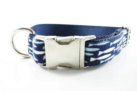 Blue Sea of Fishes Collar