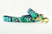 Navy and Green Paisley Leash