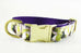 Violet Painted Floral Collar