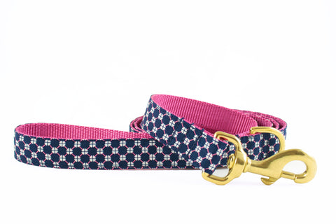 Navy and Pink Honeycomb Leash