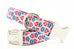 Red White and Blue Flowers Collar