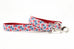 Red White and Blue Flowers Leash - final sale